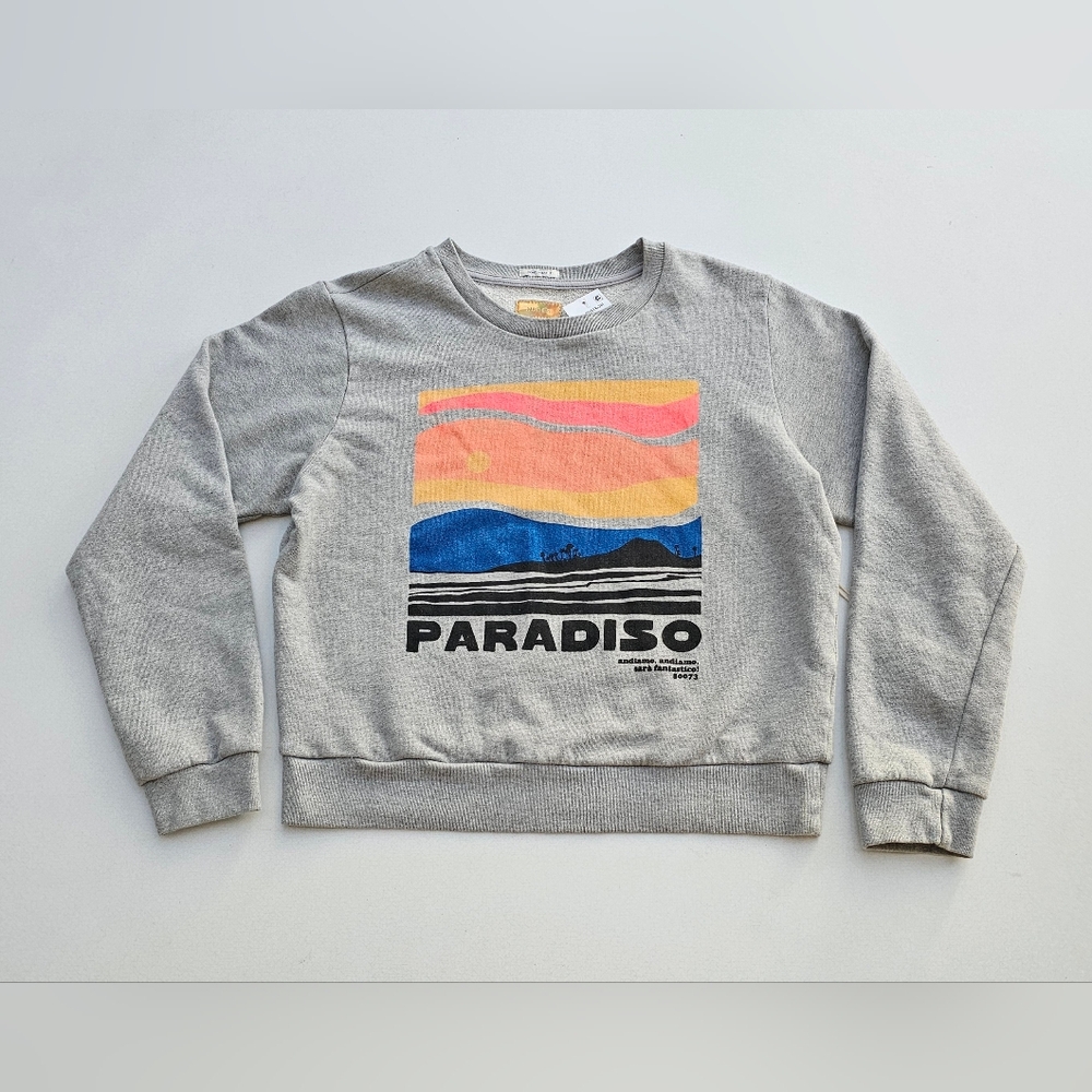 MOTHER The Camper Crewneck Sweatshirt  Paradiso Graphic